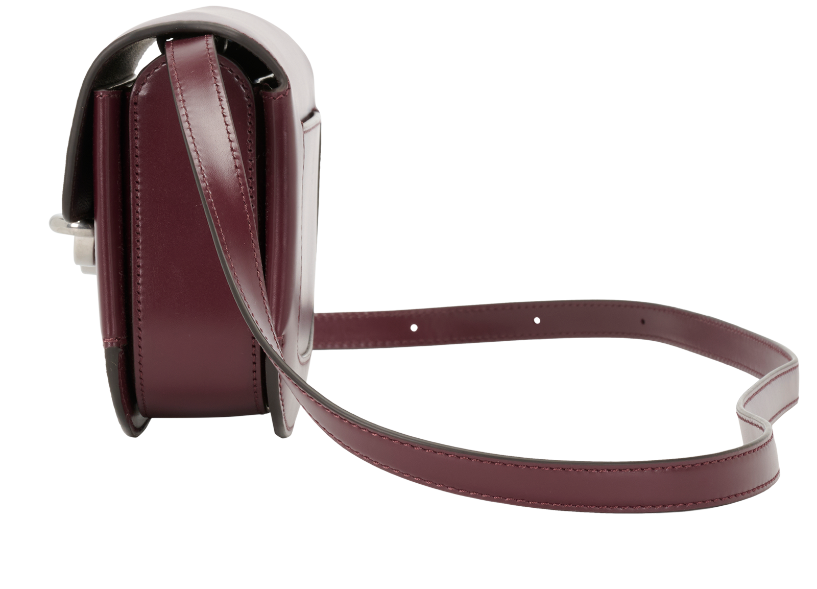 Small Pimlico Satchel, &pound;550, Handbags, Burgundy, Leather, Bottom view